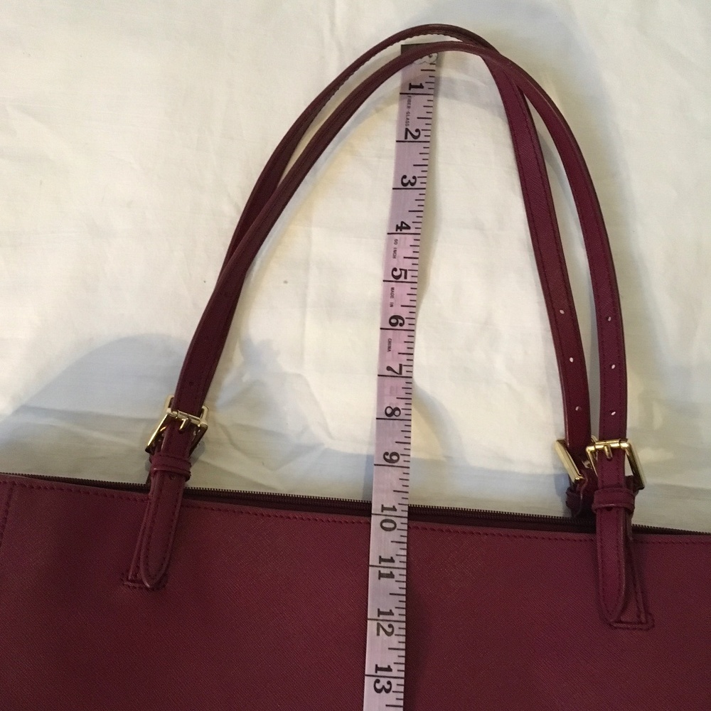 TORY BURCH Large York Tote Burgundy - Picture 14 of 15